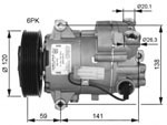 FC0651 Compressor, air conditioning 13250604 13262843 OPEL INSIGNIA 2008-